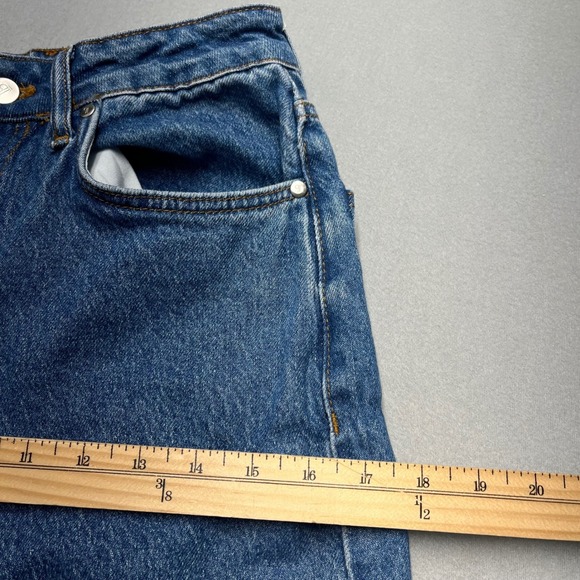 Anthropologie PILCRO Austyn High  Rise Cuffed Wide Leg Jeans Women 26 Relaxed - Picture 6 of 11